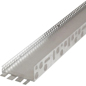 Sockelschiene Plus, 100 mm, aus Aluminium für Vollwärmeschutz-Systeme. Saubere Verarbeitung durch seitliche Verzahnung.