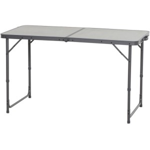 Siena Garden Campingtisch Comfort, grau, 120x60x70 cm, ideal für Camping und Freizeit.