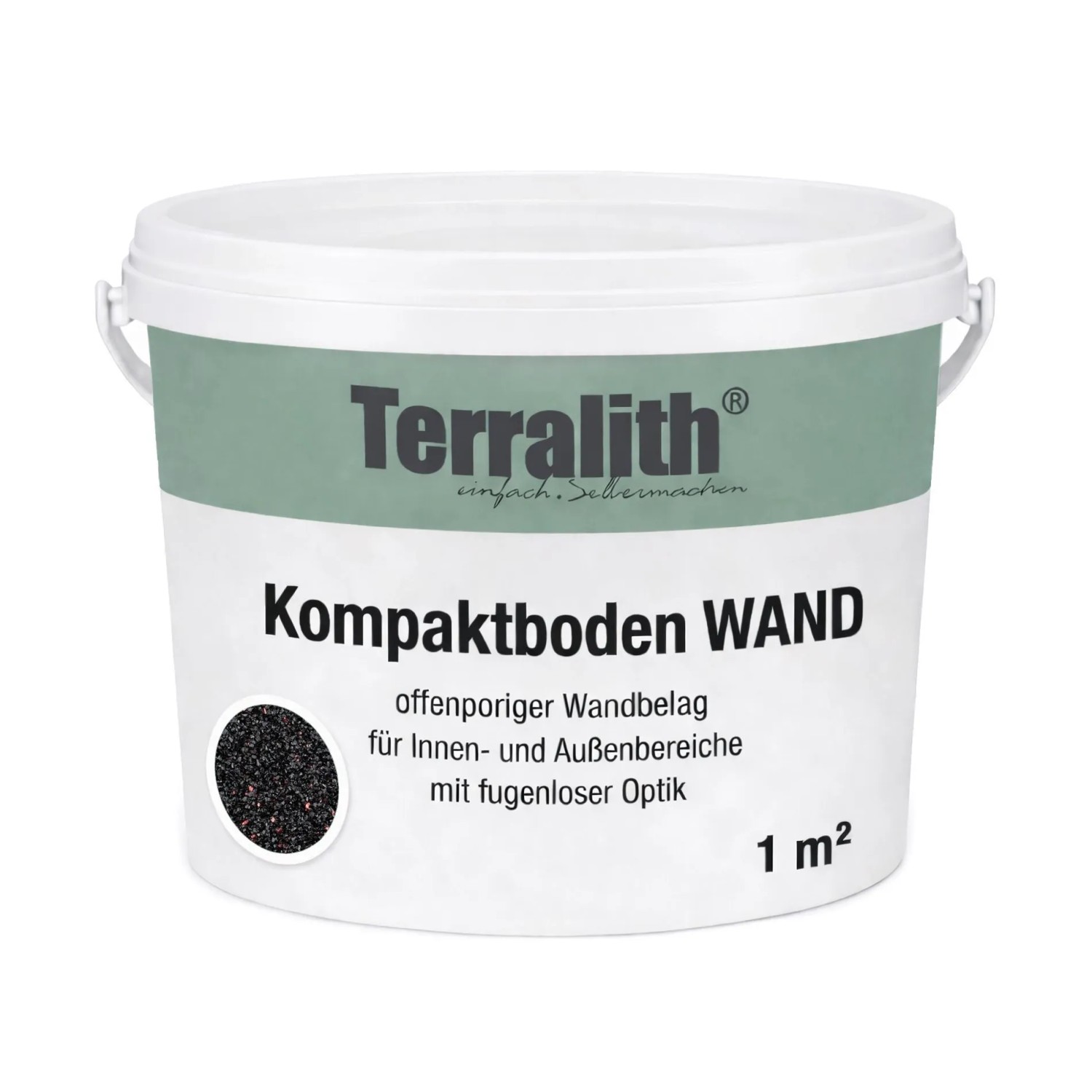 Terralith Kompaktboden Wand Mix Nero 102 für 1 m²