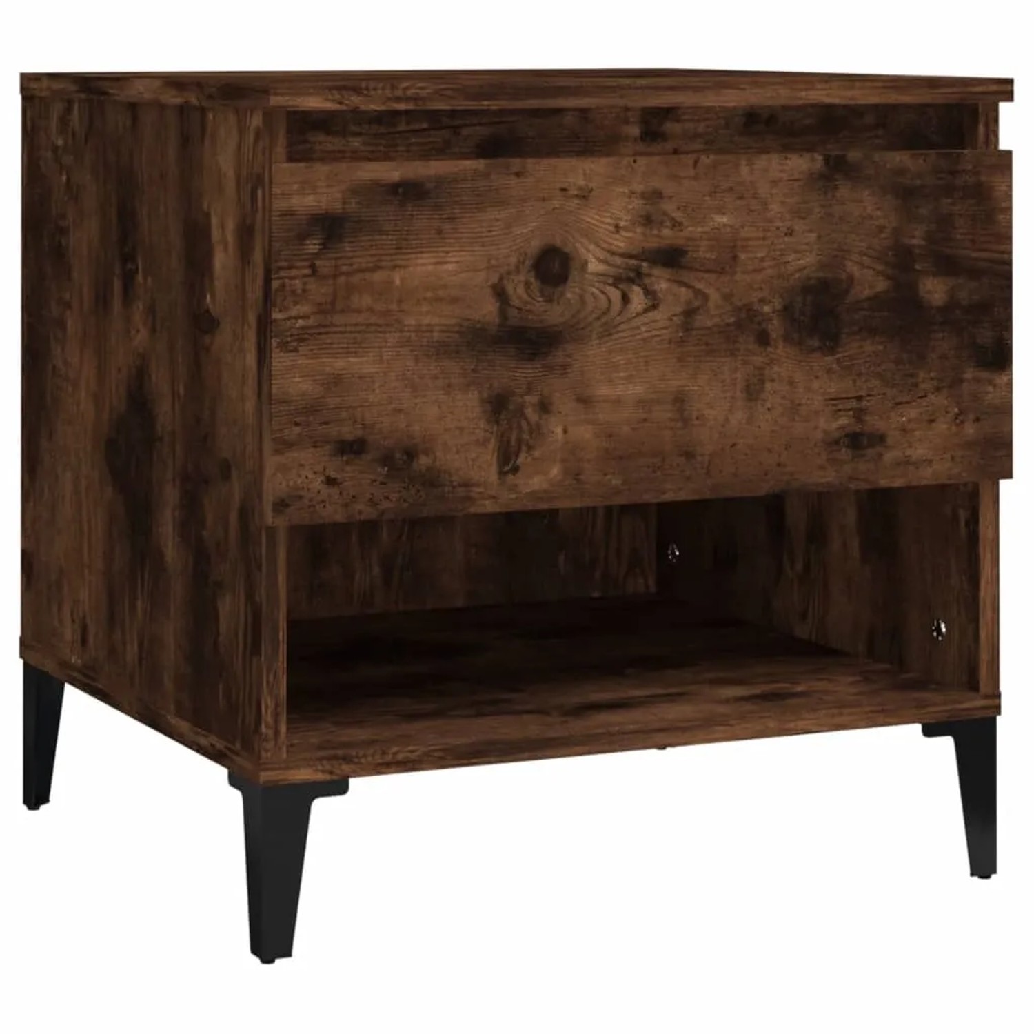 vidaXL Beistelltisch Räuchereiche 50x46x50 cm Holzwerkstoff 819558
