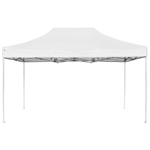 Weißes, faltbares Profi-Partyzelt 4,5x3 m von vidaXL für Garten & Feiern.