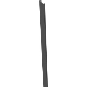 GroJa Alu-Stecksystem Pfostenabdeckleiste, 100 cm, anthrazitgrau, für Zaunbau.