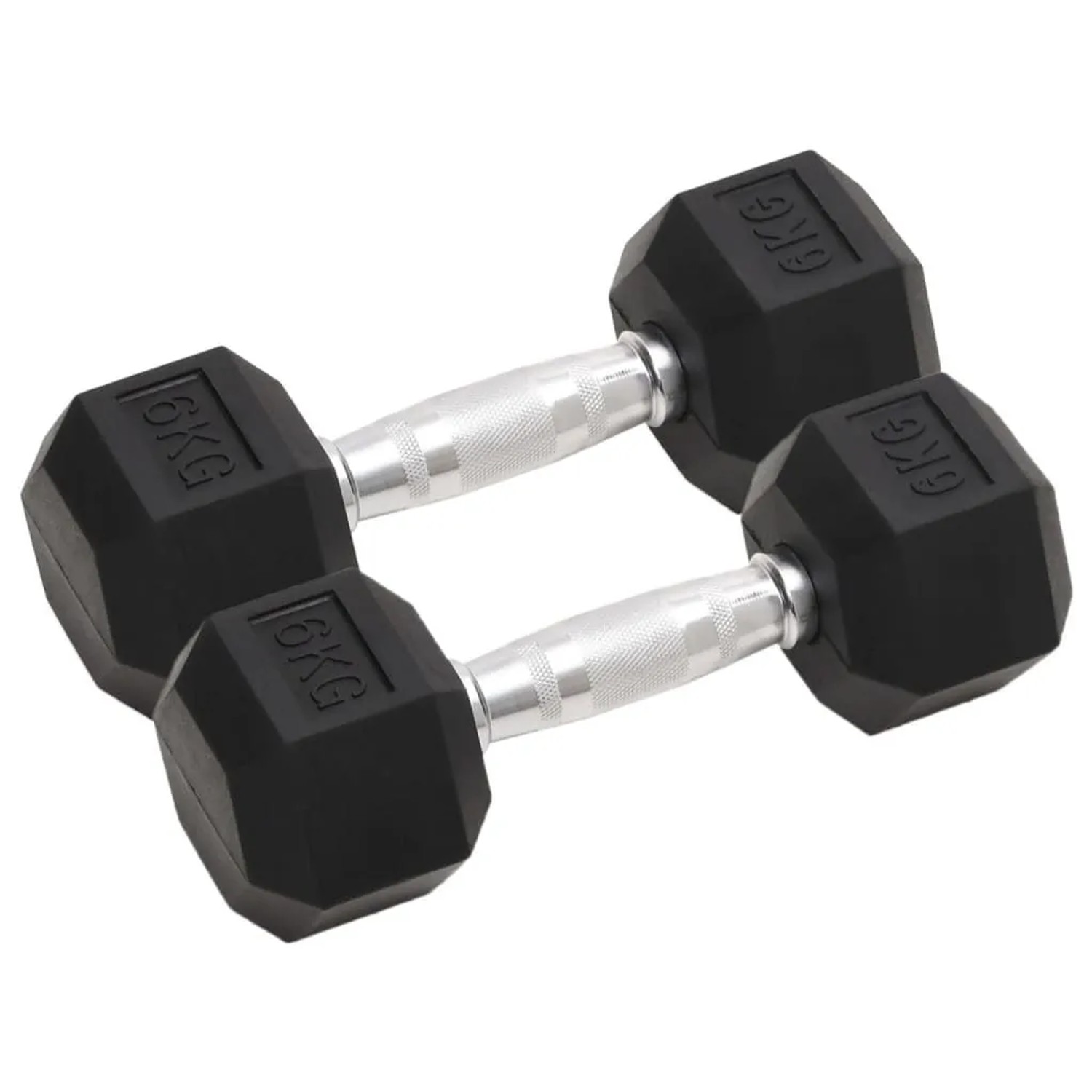 vidaXL Kurzhanteln 2 Stk 12 kg Gesamt Gusseisen 93602