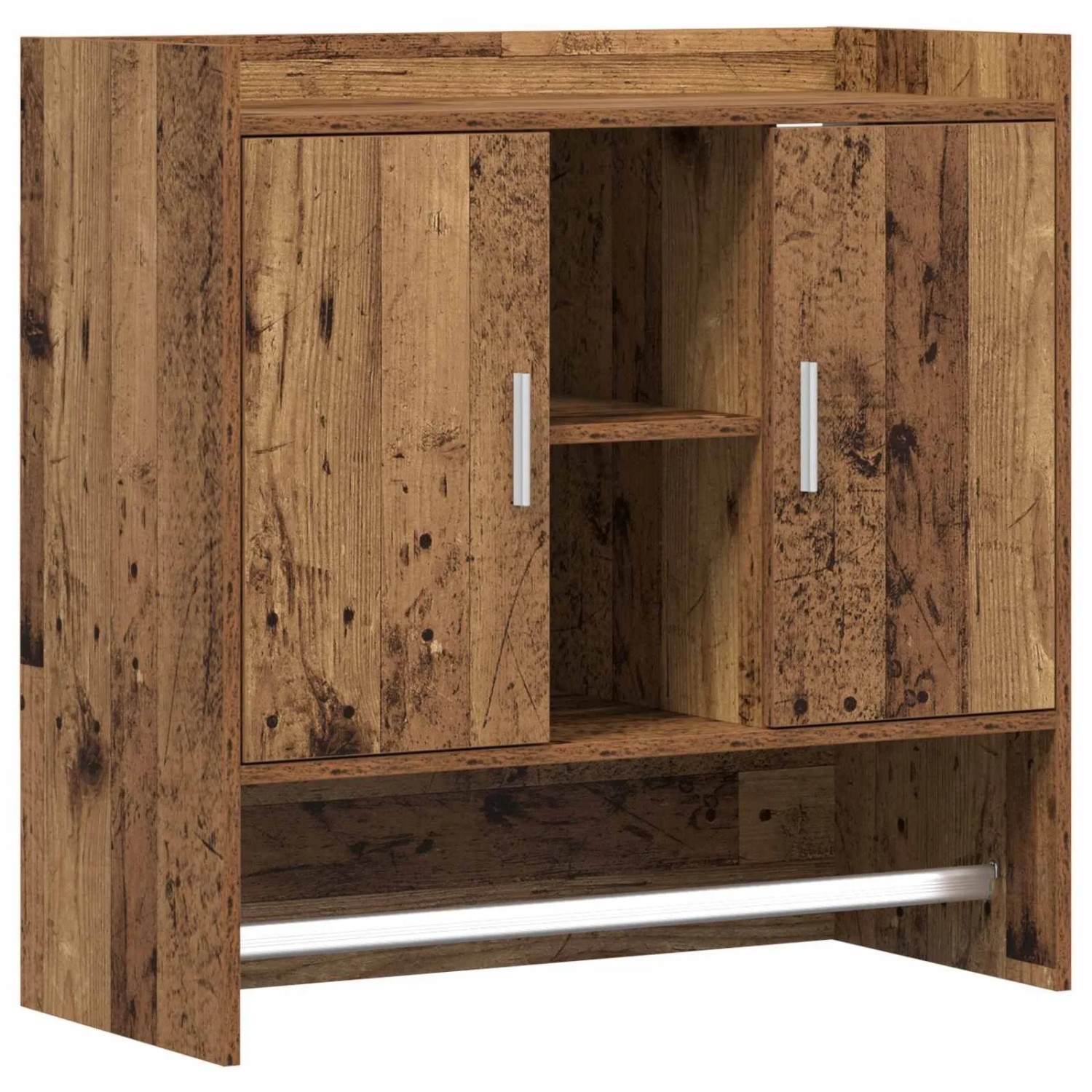 vidaXL Wandregal Wandhalterung Altholz 80 x 36 x 80 cm Holzwerkstoff 8011377