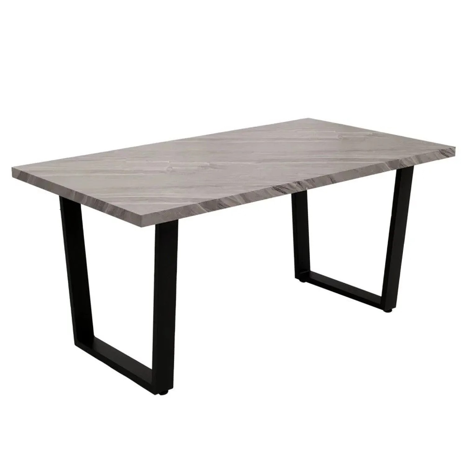 MCW Esszimmertisch O61 Marmor-Optik Grau 160x90cm