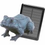 Heissner Teichfigur Frosch mit Solar-Panel und Pumpe für Teichdeko & Wasserspiele.