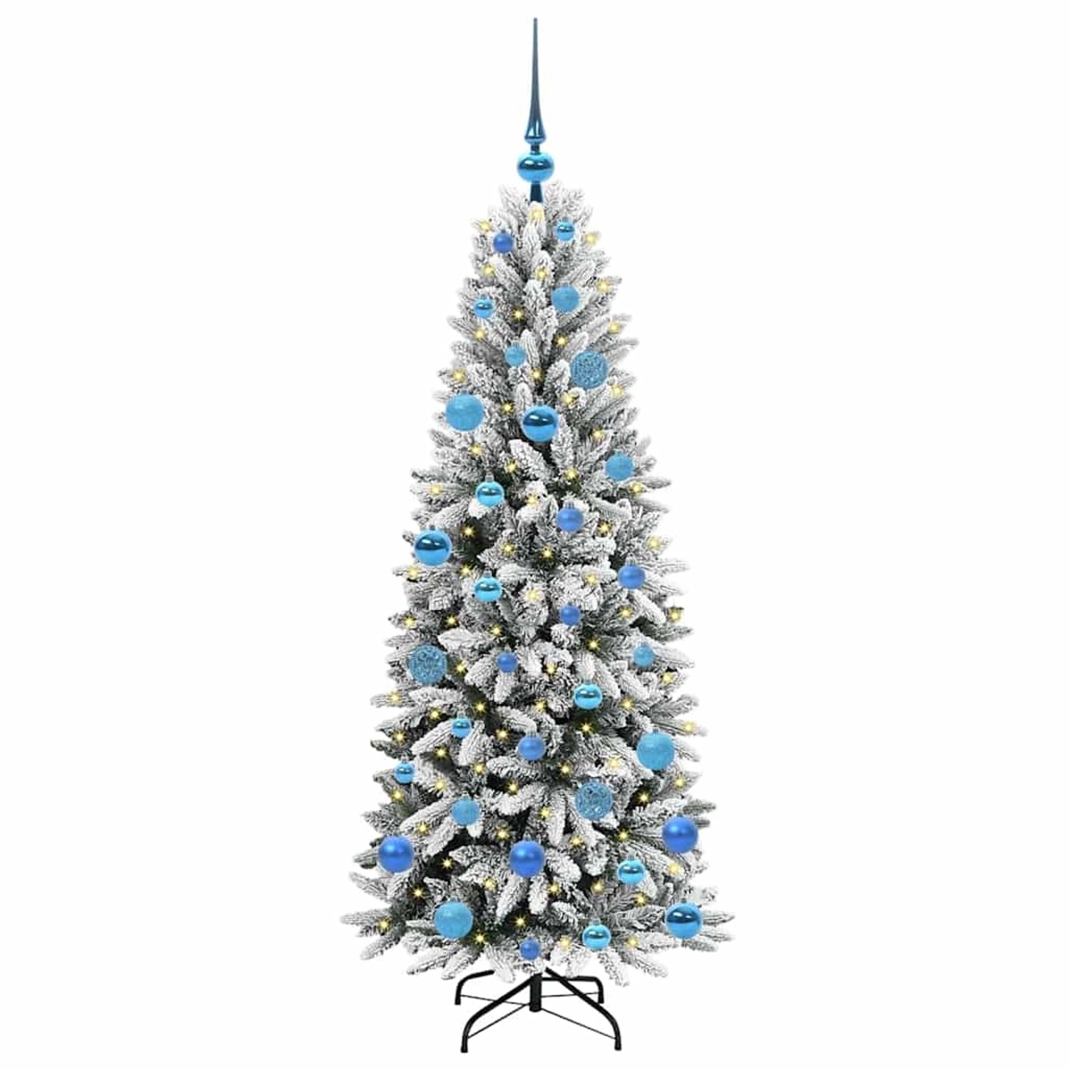 vidaXL Künstlicher Weihnachtsbaum mit 150 LEDs Weiß 63 x 63 x 150 cm 3396040