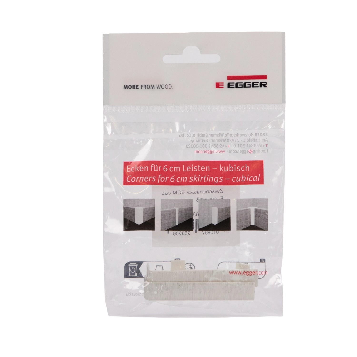 Egger Zwischenstück 6 cm Eiche Weiß 2 Stück günstig online kaufen