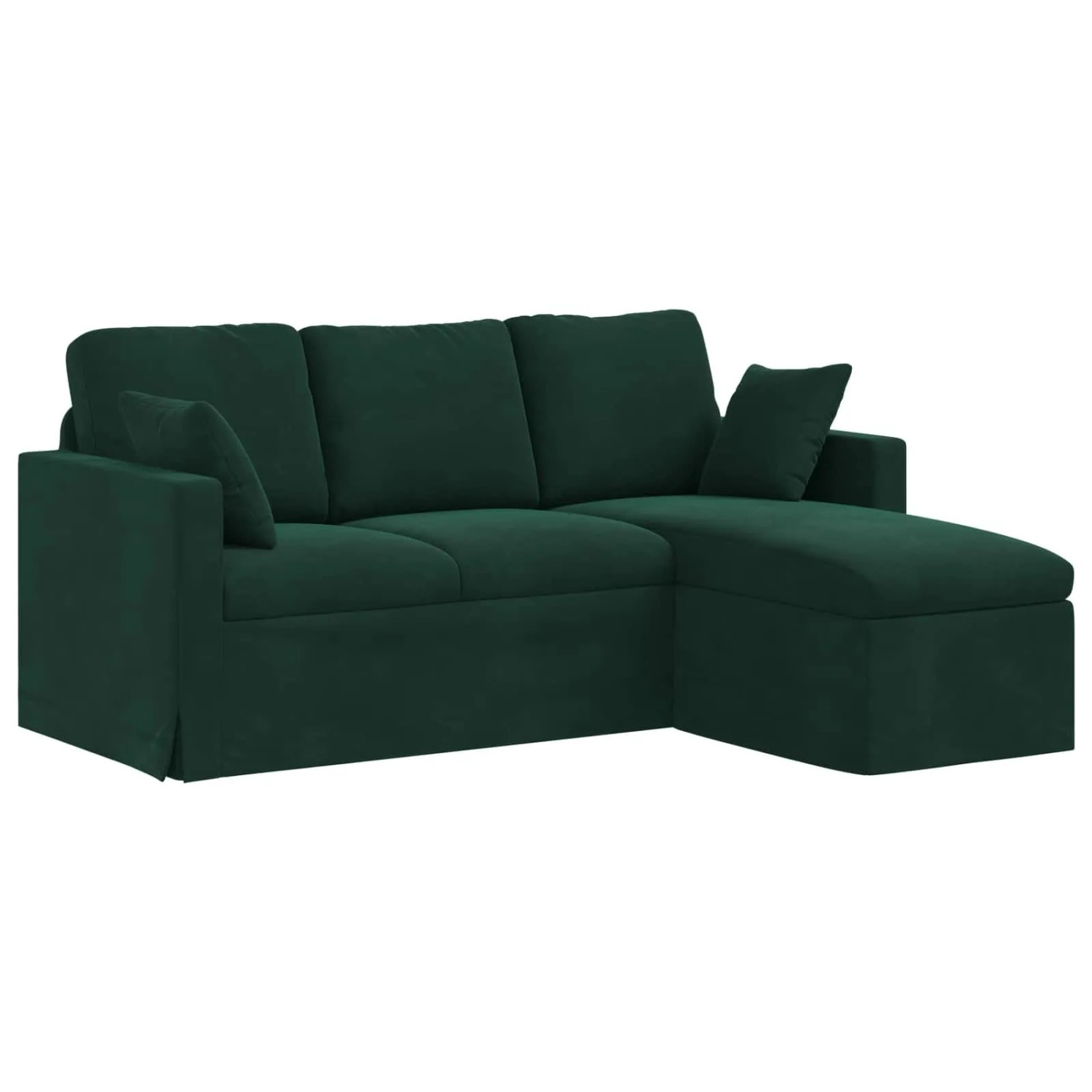 vidaXL Sofa Dunkelgrün 198 x 134 x 80 cm Samt 42024451