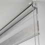 Schöner Wohnen Doppelrollo Tilda Struktur in Anthrazit, 45x150 cm, für flexible Lichtdosierung.