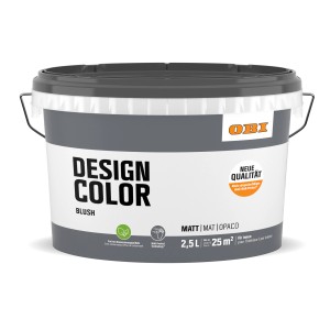 Eimer OBI Design Color Blush, 2,5 l, matte, farbige Innenfarbe für Wände.