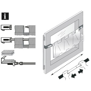 Montageanleitung: Gardinia Spannvitrage, Ø 7/9 mm, weiß, 120-160 cm, für Fenster ohne Bohren.
