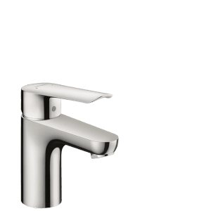 hansgrohe Logis E 70 Waschtischarmatur, moderner Einhebel-Wasserhahn in glänzendem Chrom mit Zugstangenablauf.