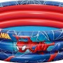 Bestway Planschbecken Spider-Man, Ø 122 cm, mit drei Ringen und buntem Spider-Man Design.