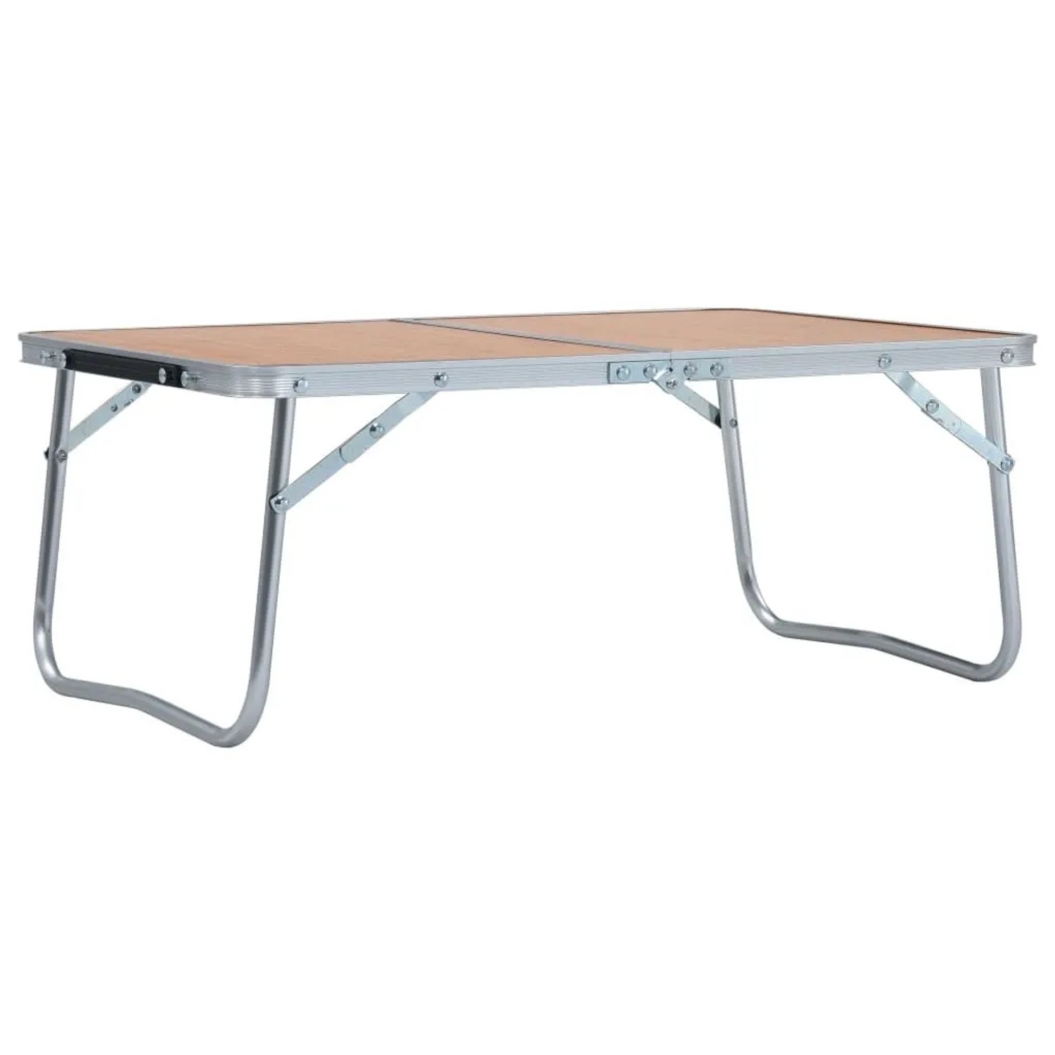 vidaXL Klappbarer Campingtisch Braun Aluminium 60 x 40 cm 48186