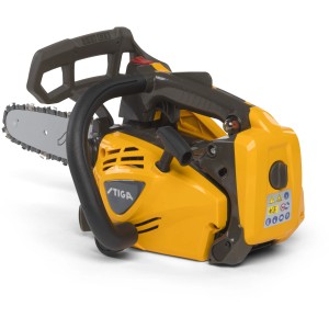 Gelbe Stiga Benzin-Kettensäge PR 730 für Baumpflege und feine Arbeiten.