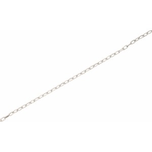 Weiße Uhrkette, 1,6 mm stark, als Meterware für Deko-Zwecke.