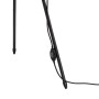 Detailaufnahme der schwarzen Lucande Jaimy Tripod Lampe mit Schalter.