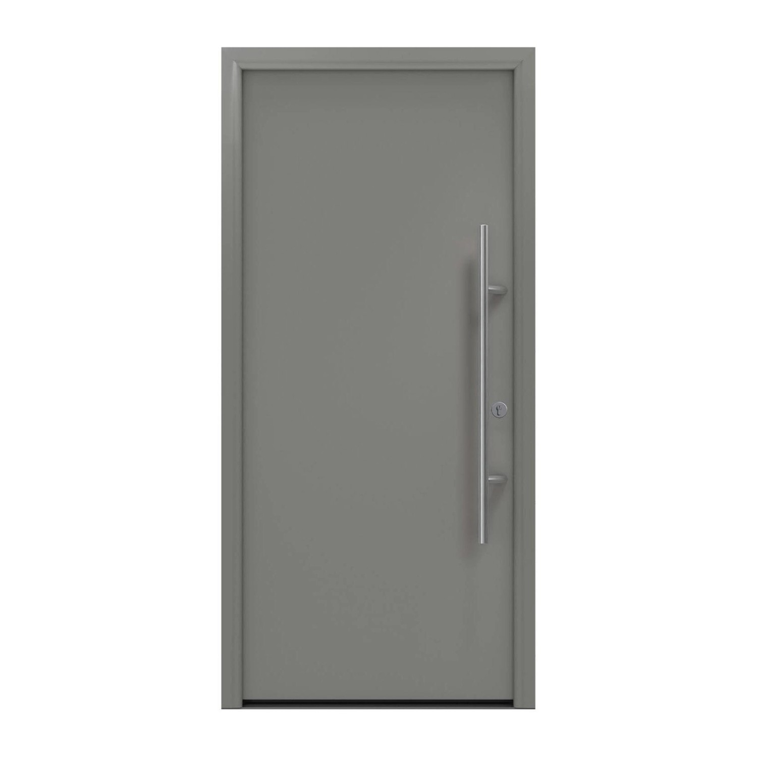 EcoStar Haustür Isopro Secur IPS 010 Graualuminium 110 cm x 210 cm DIN R günstig online kaufen