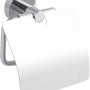 Tesa Smooz Toilettenpapierhalter, hochglanzverchromt, mit Deckel. Badaccessoire für die Wandmontage.