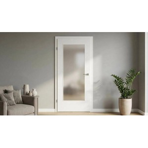 Doorlegro Glasscheibe Lichtausschnitt Satiniert 660 mm x 1.420 mm ESG 4 mm
