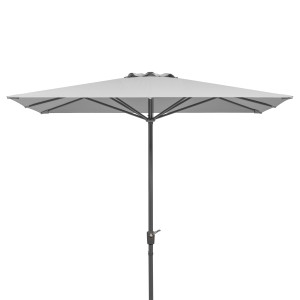 Schneider Marktschirm 270 cm x 270 cm Silbergrau mit Kurbelmechanik