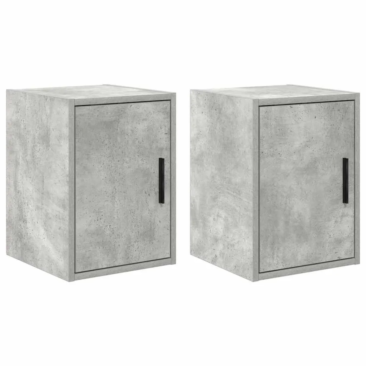 vidaXL Garagen-Wandschränke 2 Stk Betongrau Holzwerkstoff 860614