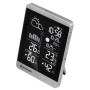 Bresser Funk-Wetterstation ClimateTemp NDV-NEO in Silber-Schwarz mit Displayanzeige.