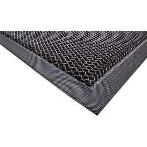 Anthrazit Fußmatte Salford, 40x60 cm, mit Muster-Design für Innen- und Außenbereiche.