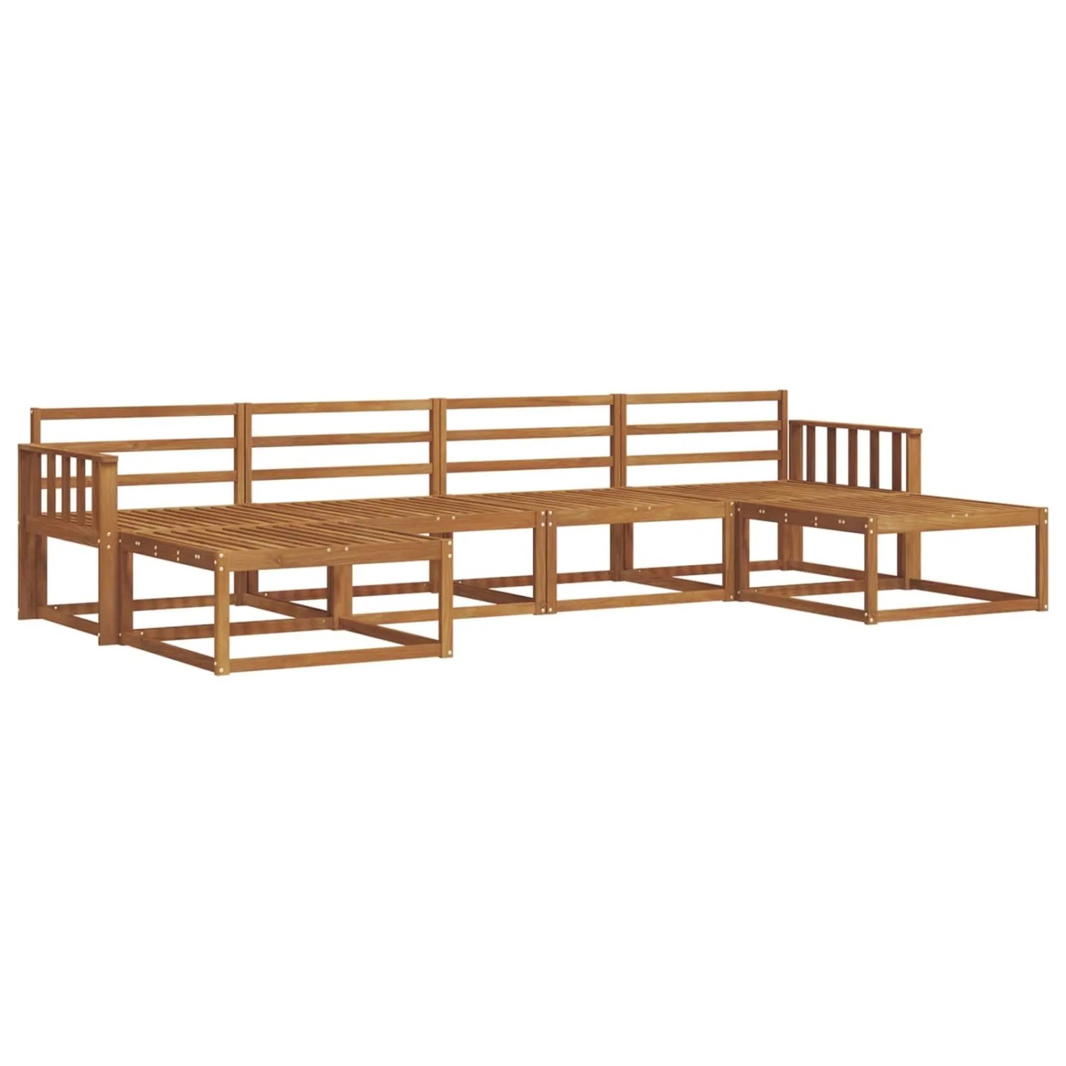 vidaXL Outdoor-Sofagarnitur 6-Tlg Natur Massivholz Akazie 3367957