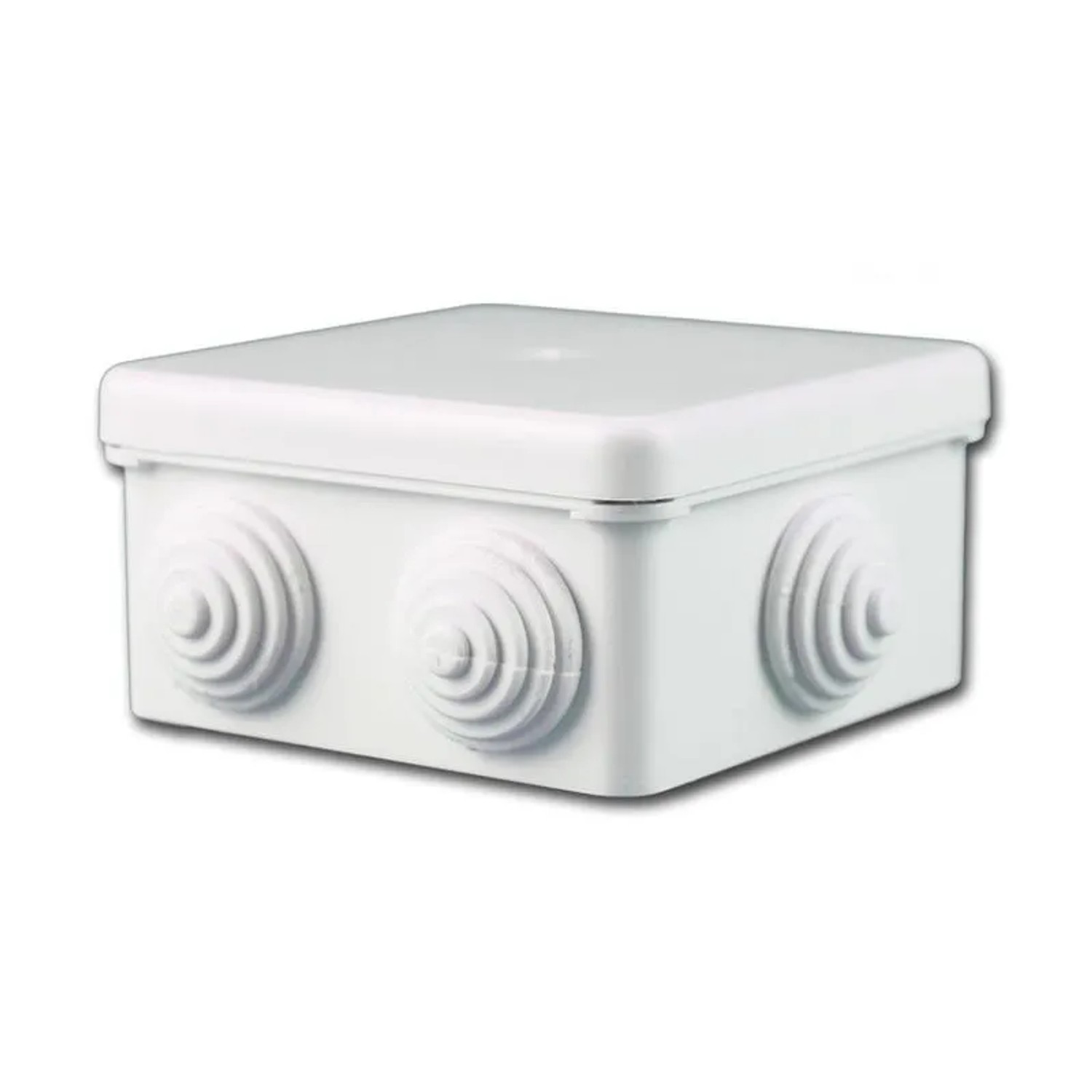 Weißer TEM Fontana Abzweigkasten IP44 für Feuchträume und Außenbereiche. Aufputz-Verteilerdose 400V/16A.