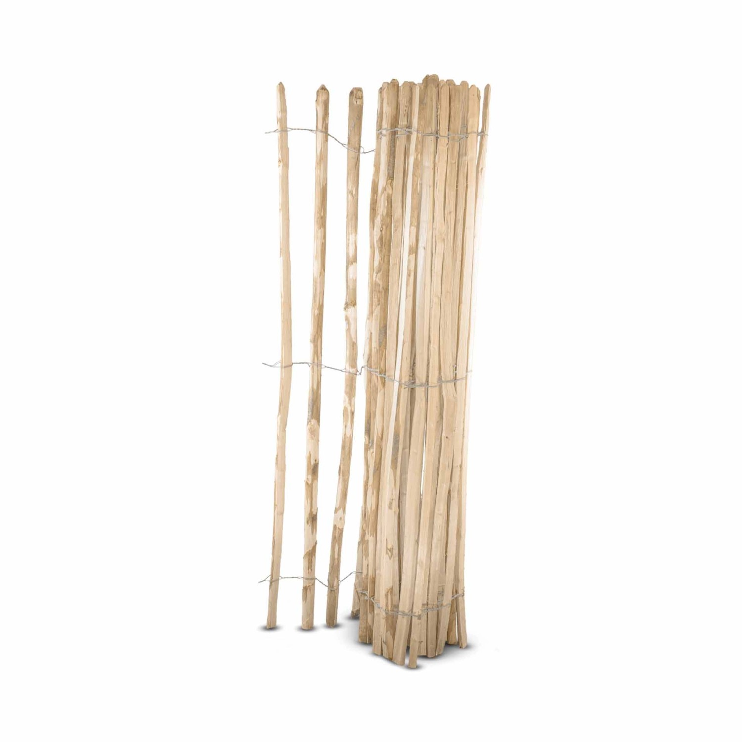 Stiltreu Englischer Staketenzaun Kastanie 500 cm x 180 cm Lattenabstand 8-1 günstig online kaufen