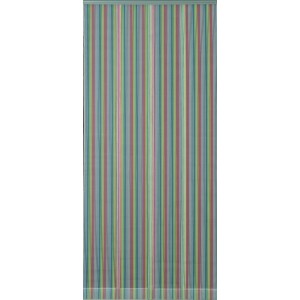 Dekorativer Türvorhang Insektenschutz mit bunten Streifen, 90x200 cm.