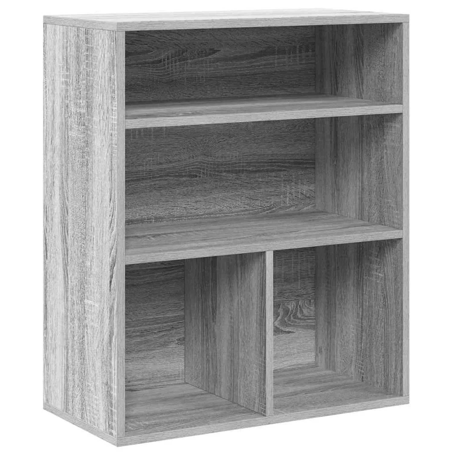 vidaXL Bücherregal Grau Sonoma 60x30x71,5 cm Holzwerkstoff 860315 günstig online kaufen