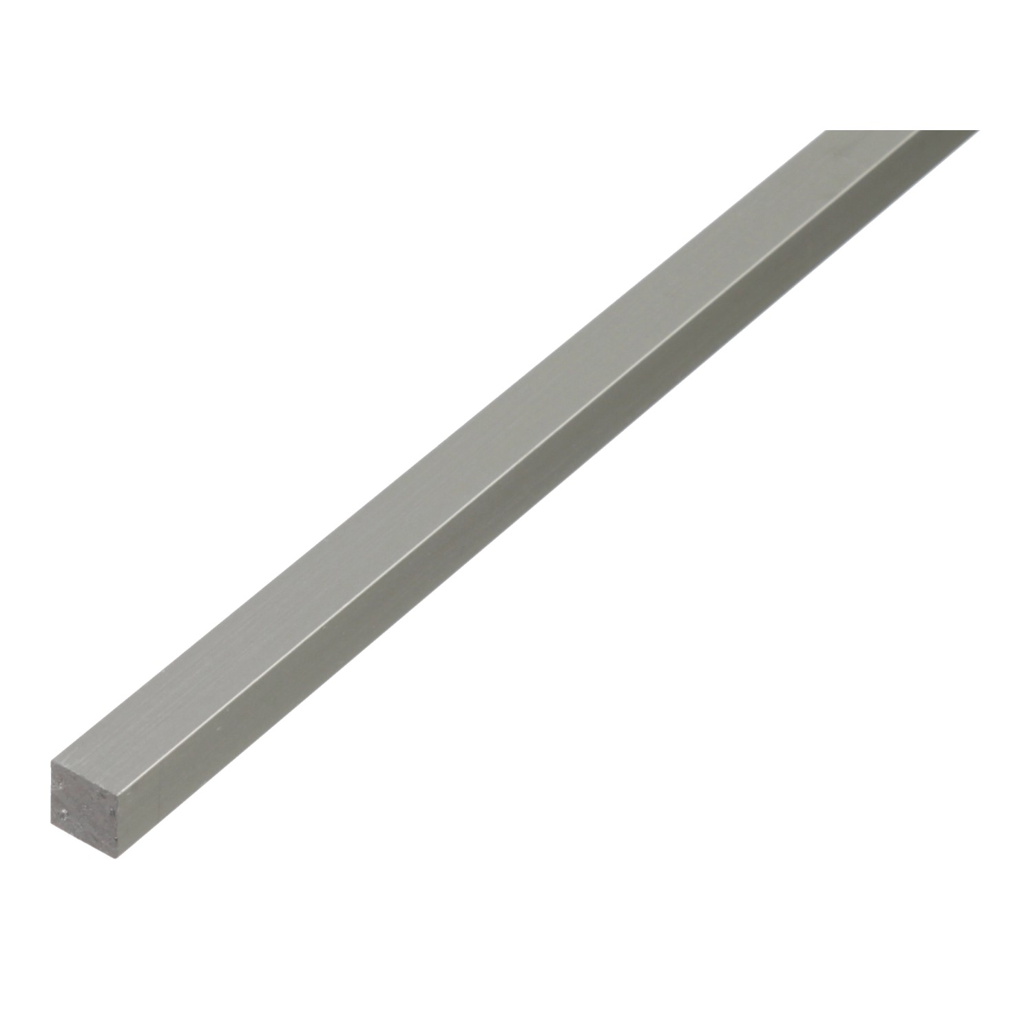 Vierkantstange Silber eloxiert 10 mm x 10 mm x 1000 mm