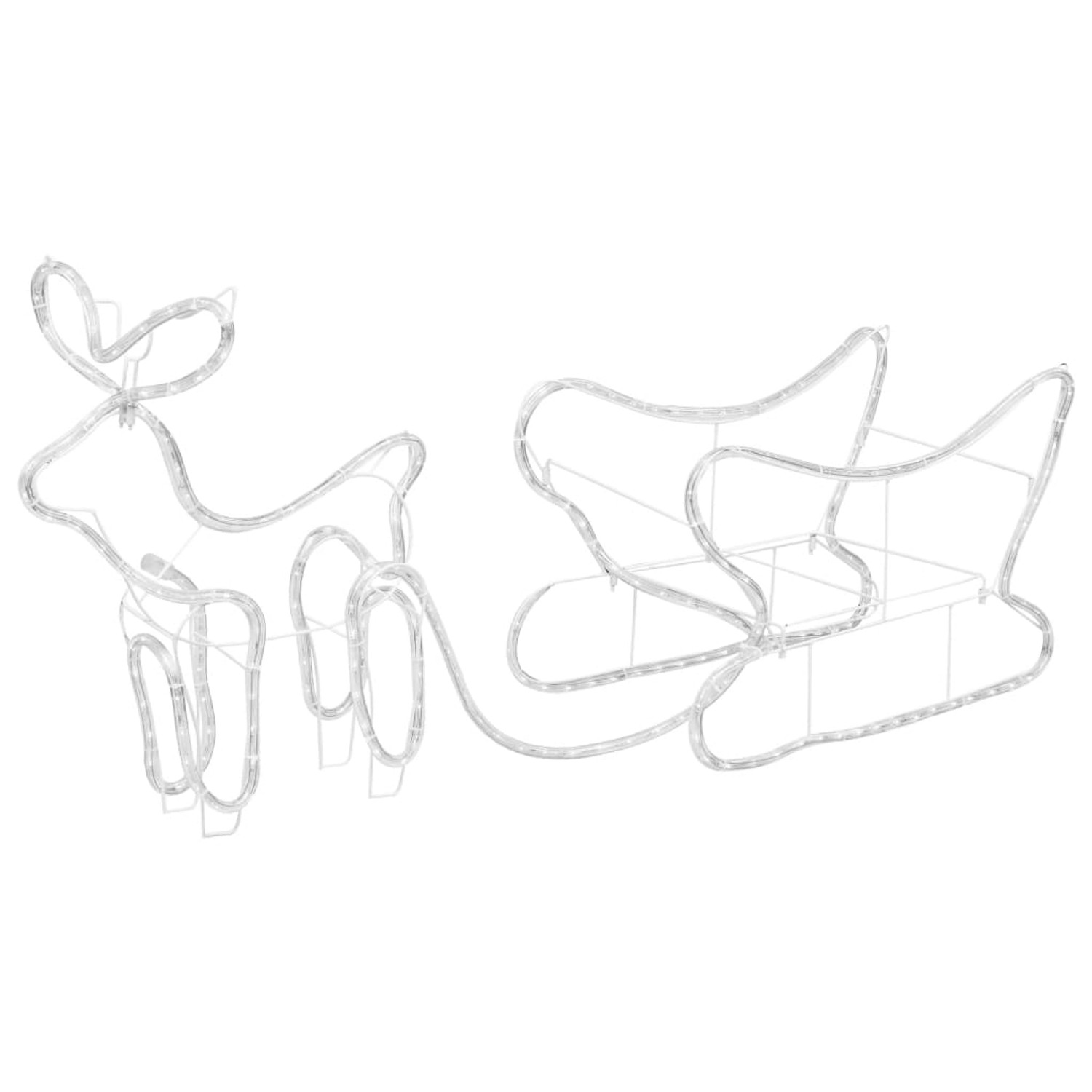 Thumbnail - vidaXL Weihnachtsdekoration Rentiere und Schlitten Outdoor 252 LEDs 329809