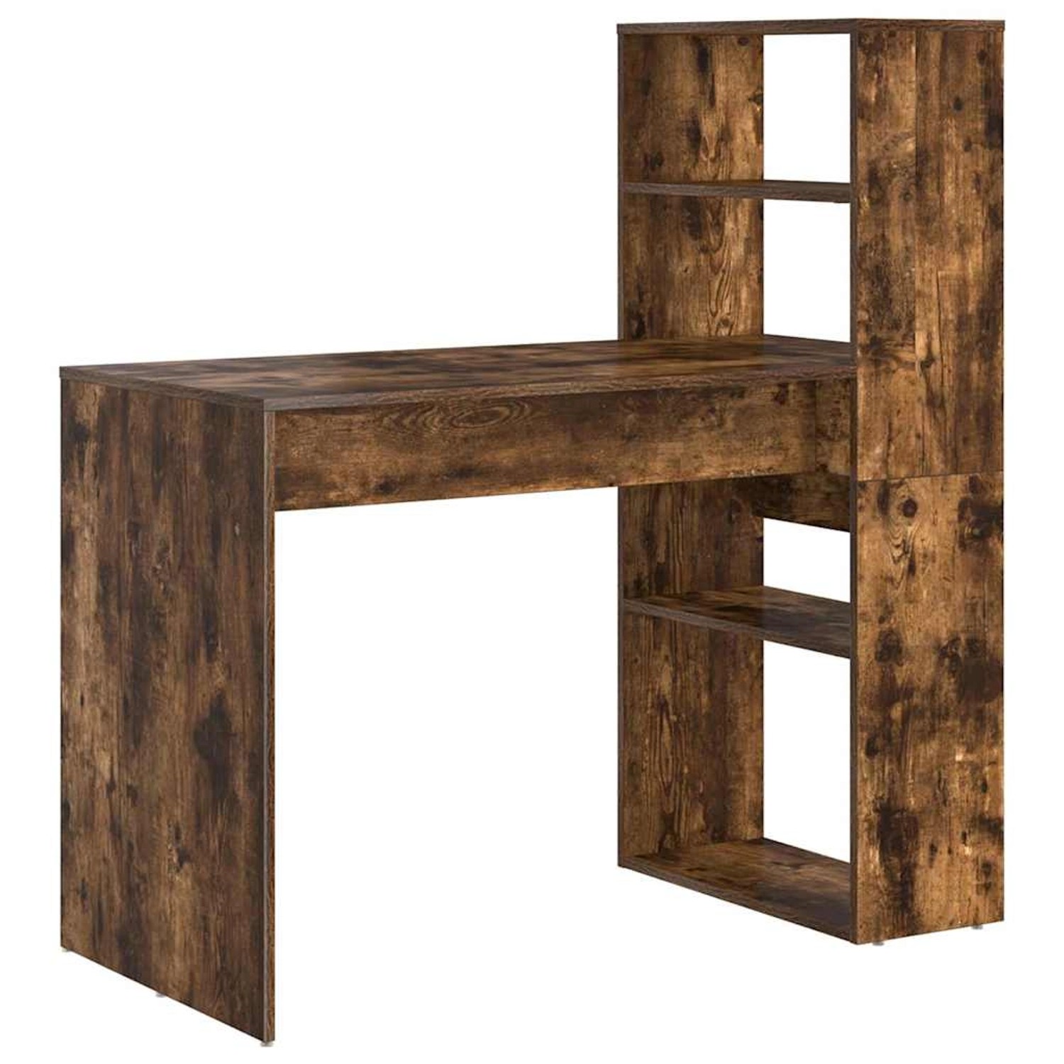 vidaXL Schreibtisch Räuchereiche 113 x 54 x 120 cm Holzwerkstoff 869278 günstig online kaufen
