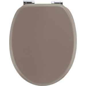 baliv WC-Sitz Pollino, schlammfarben, mit Absenkautomatik und MDF-Holzkern.