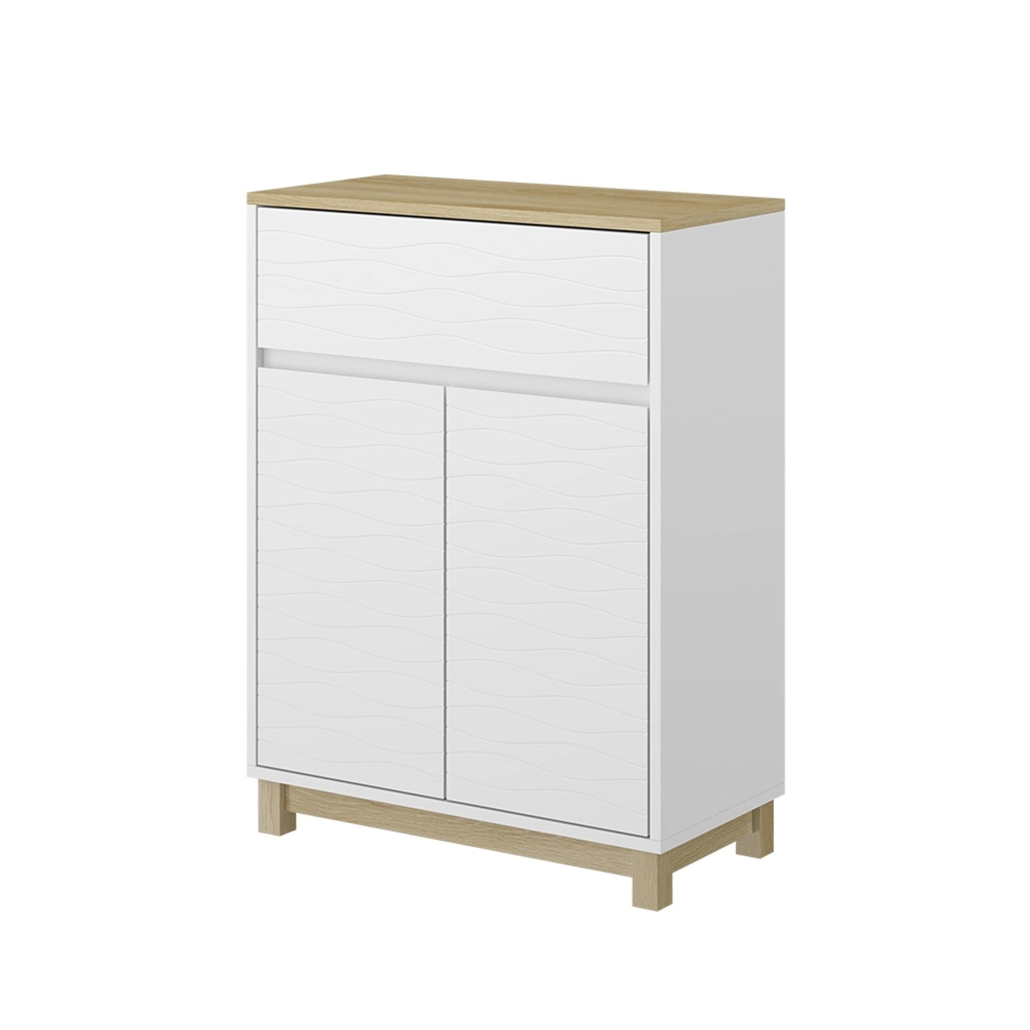 Vicco Midischrank Livia Weiß 60 x 80 cm mit Schublade