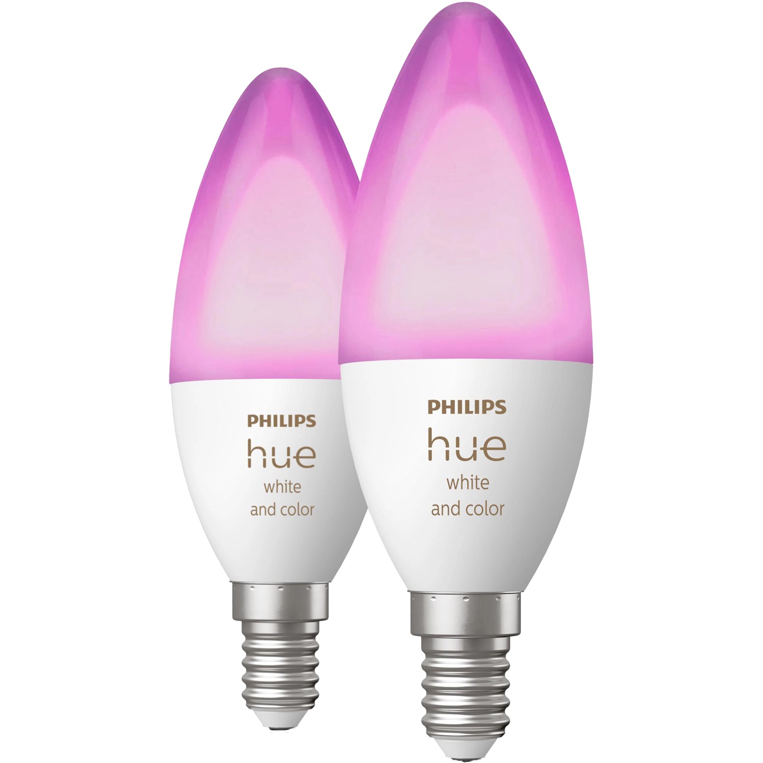 Philips Hue LED-Leuchtmittel E14 White & Color Ambiance Kerze 2x 470 lm 2er Pack