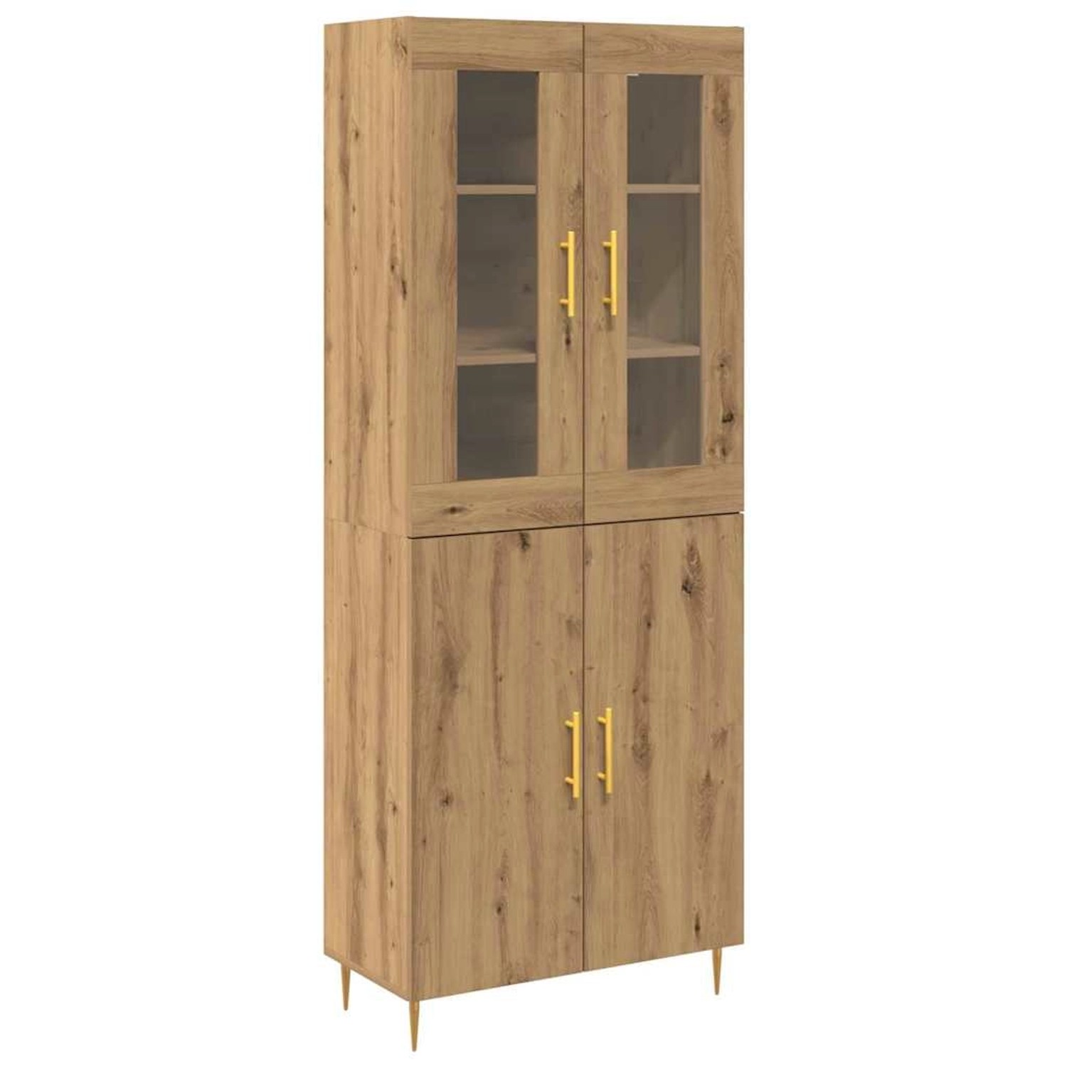vidaXL Highboard 2-Tlg Artisan-Eiche 69,5 x 34 x 180 cm Holzwerkstoff 33343 günstig online kaufen