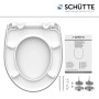 Schütte WC-Sitz Crazy Skull Duroplast mit Absenkautomatik und Zubehör.