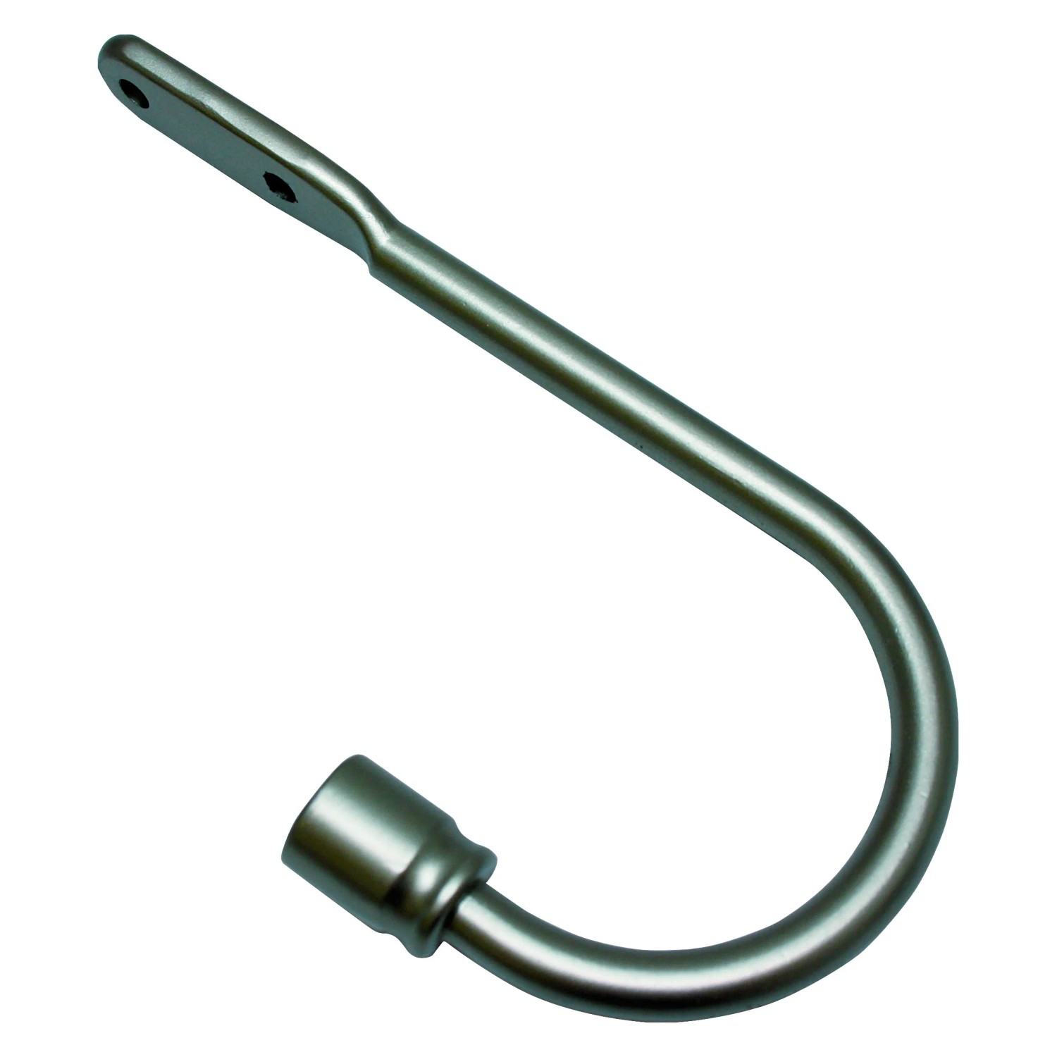 Gardinia Raffbügel Memphis, silber matt, 7,5 cm, zur Kombination mit Stilgarnituren.