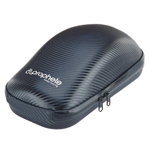 Schwarze Prophete E-Scooter Tasche (4 l) mit Reißverschluss und Carbon-Optik.