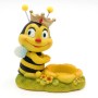 2er Set Deko Bienen mit Teelichthalter aus Keramik, gelb/schwarz, für Garten & Zuhause.