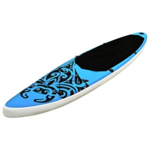 vidaXL Aufblasbares Stand Up Paddle Board Set 305x76x15 cm Blau 92737