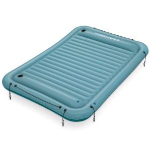Bestway Hydro Force Sun Soaker, aufblasbare, türkise Badeinsel für 4 Personen, mit Haltegriffen und Verbindungsstücken.