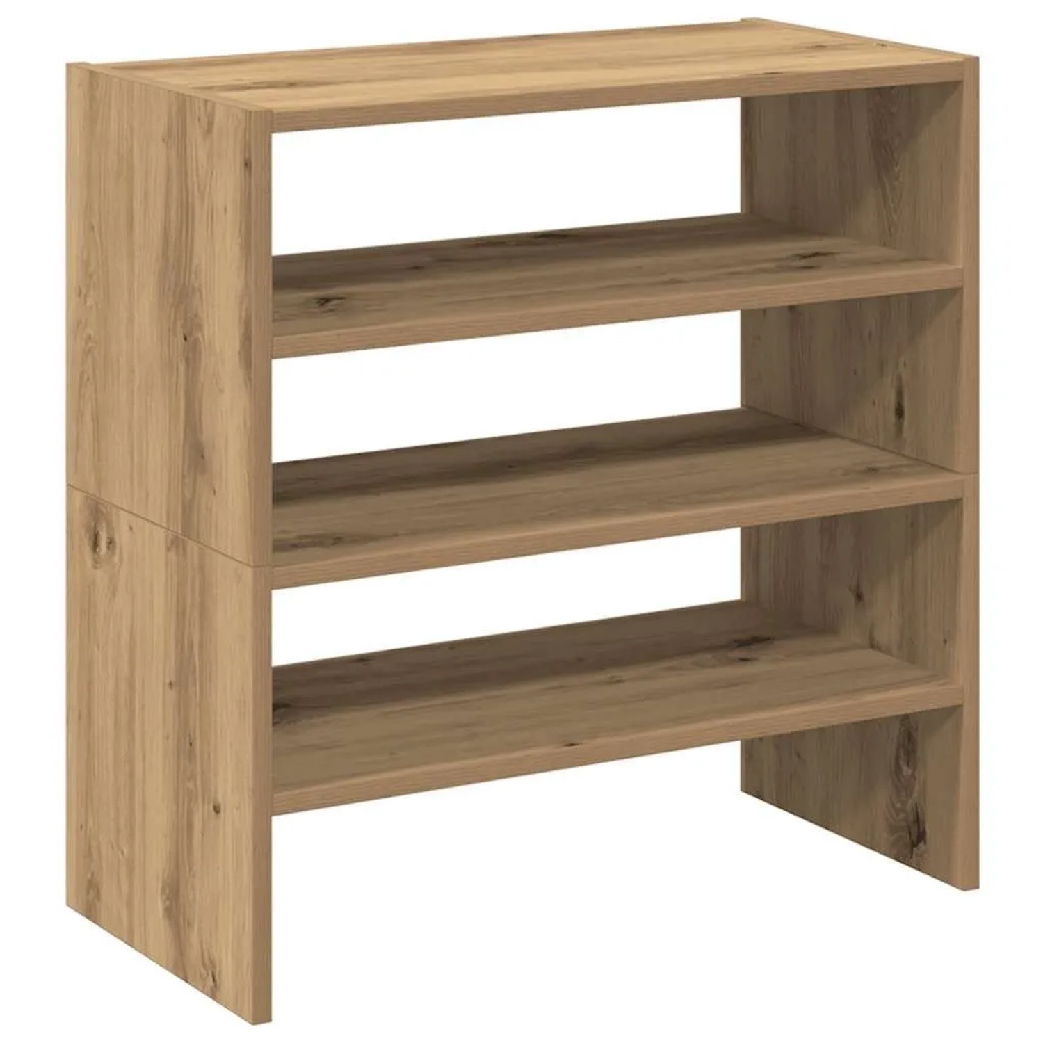 vidaXL Schuhregale 2 Stk Stapelbar Artisan-Eiche 60x30x30,5 cm 858874