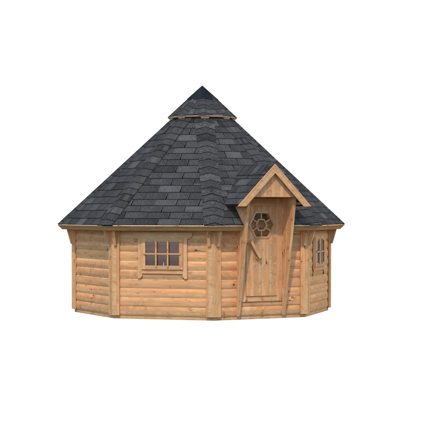 Palmako Grillkota Eva tauchgrundiert Braun BxT: 379 cm x 379 cm_2