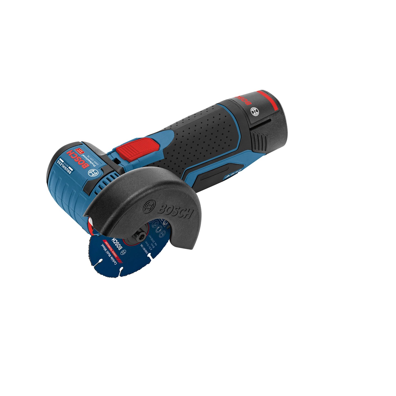Bosch Professional Akku-Winkelschleifer GWS 12 V - 76 Solo mit 3 x Tennscheiben